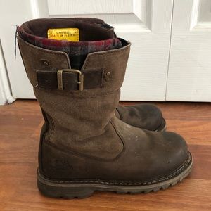 Women’s CAT insulated steel toe boots